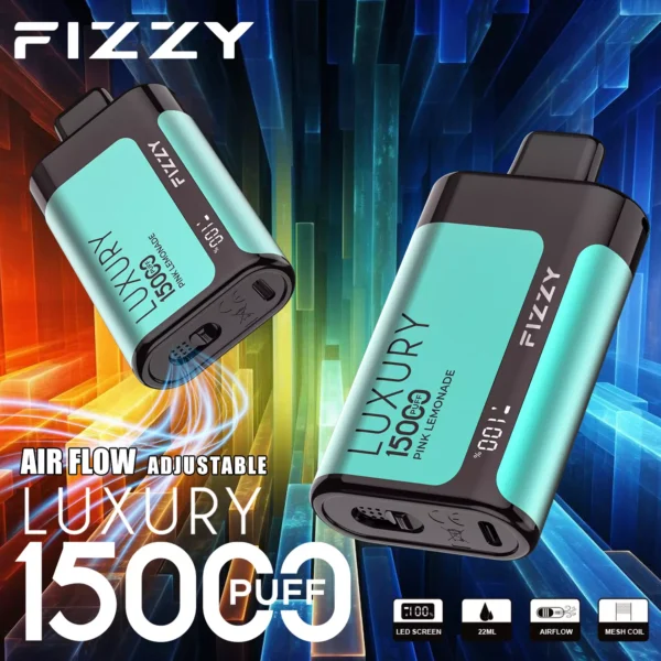 Fizzy Luxury 15000 Puffs 2% 5% Low Nicotine Rechargeable Disposable Vapes Pen Bulk Buy Wholesale - LOGOVAPE - 3