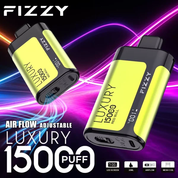 Fizzy Luxury 15000 Puffs 2% 5% Low Nicotine Rechargeable Disposable Vapes Pen Bulk Buy Wholesale - LOGOVAPE - 4