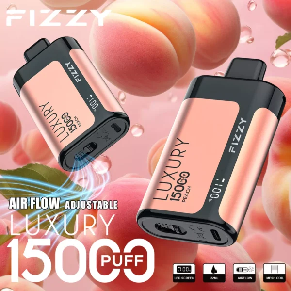 Fizzy Luxury 15000 Puffs 2% 5% Low Nicotine Rechargeable Disposable Vapes Pen Bulk Buy Wholesale - LOGOVAPE - 7