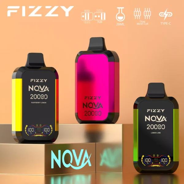 Fizzy Nova 20000 Puffs Dual Mesh 2% 5% Low Nicotine Rechargeable Disposable Vapes Pen Bulk Buy Wholesale - LOGOVAPE - 1