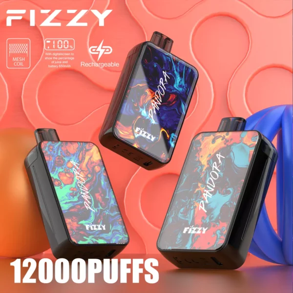 Fizzy Pandora 12000 Puffs 2% 5% Low Nicotine Rechargeable Disposable Vapes Pen Bulk Buy Wholesale - LOGOVAPE - 1