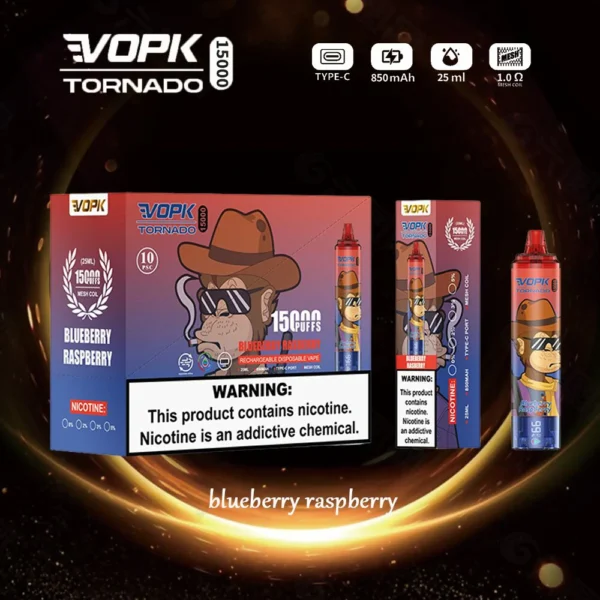 VOPK Tornado 15000 Puffs 0% 2% 3% 5% Low Nicotine Rechargeable Disposable Vapes Pen Bulk Buy Wholesale - LOGOVAPE - 4