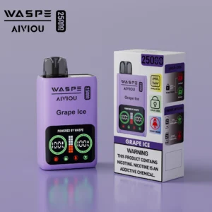 WASPE 25000 PUFFS Dual Mesh Box 0% 2% 5% Low Nicotine LED Display Rechargeable Disposable Vapes Pen Bulk Buy Wholesale - LOGOVAPE - 13