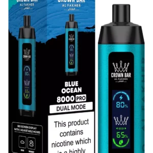 Al Fakher Crown Bar Big Cloud 8000 Pro Dual Mode Full Screen Low Nicotine Rechargeable Disposable Vapes Pen Bulk Buy Wholesale - European Warehouse Stock - LOGOVAPE - 30