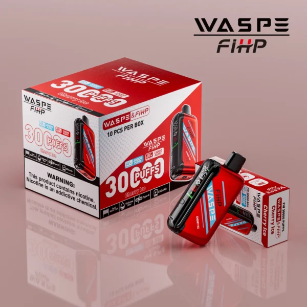 WASPE FIHP 30000 Puffs Dual Mesh 0% 2% 5% LED Display Low Nicotine Rechargeable Disposable Vapes Pen Bulk Buy Wholesale - LOGOVAPE - 13