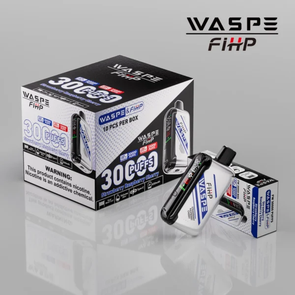 WASPE FIHP 30000 Puffs Dual Mesh 0% 2% 5% LED Display Low Nicotine Rechargeable Disposable Vapes Pen Bulk Buy Wholesale - LOGOVAPE - 15