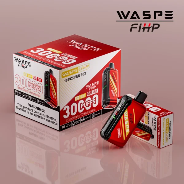 WASPE FIHP 30000 Puffs Dual Mesh 0% 2% 5% LED Display Low Nicotine Rechargeable Disposable Vapes Pen Bulk Buy Wholesale - LOGOVAPE - 9