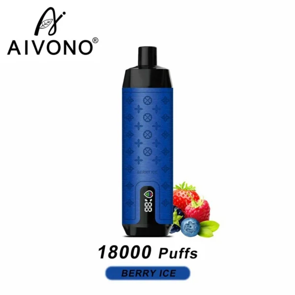 Aivono Deluxe Bar 18000 Puffs Écran numérique de narguilé 0% 2% 3% 5% Nicotine Low Nicotine Rechargeable Vapes Disposs Bulk Buk Acheter Wholesale - Logovape - 7