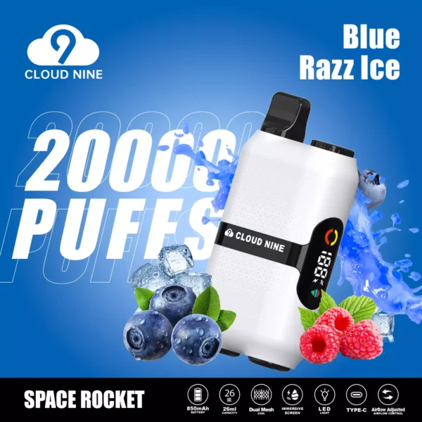 CLOUD NINE D33 20000 Puffs Dual Mesh Immersive Screen 5% Low Nicotine Rechargeable Disposable Vapes Pen Bulk Buy Wholesale - LOGOVAPE - 2