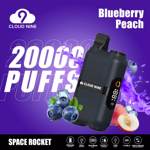 CLOUD NINE D33 20000 Puffs Dual Mesh Immersive Screen 5% Low Nicotine Rechargeable Disposable Vapes Pen Bulk Buy Wholesale - LOGOVAPE - 3